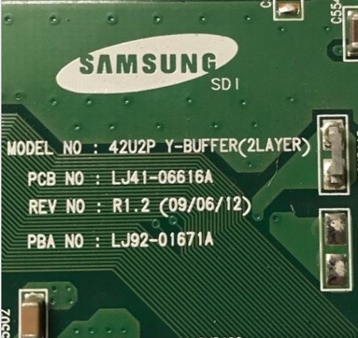 Samsung Buffer Board Lj41-06616A R1.2 AA4 (Ref 2234)